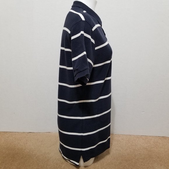 J.Crew shirt Medium Washed Piqué Polo Nautical Stripe Briton short sleeve 53259 - Picture 4 of 12